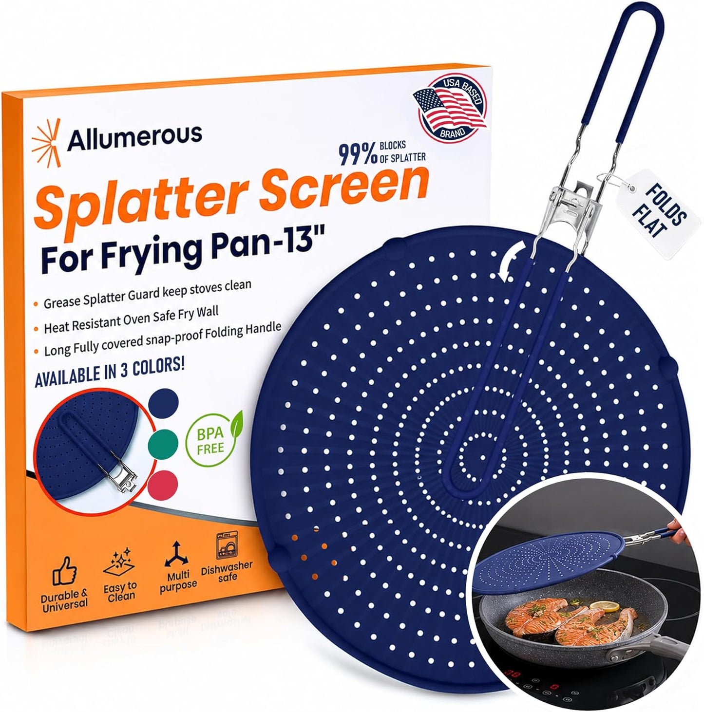 Silicone Splatter Screen for Frying Pan